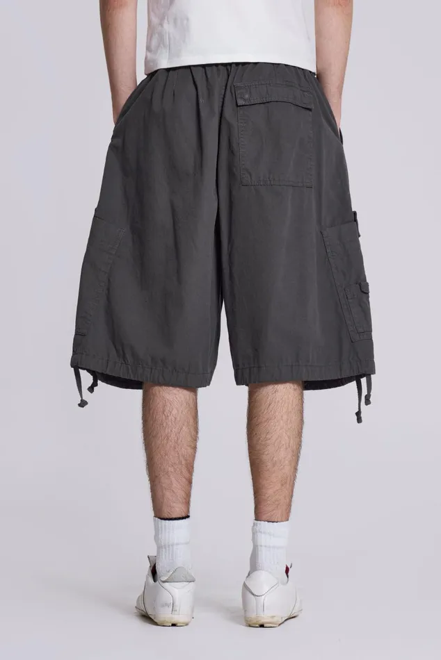 Jaded London Shorts and Jorts Vintage Grey Oversized Cargo Shorts 8211 Women