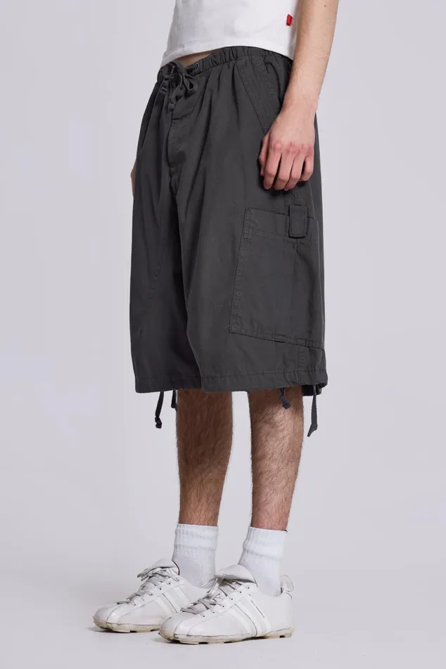 Jaded London Shorts and Jorts Vintage Grey Oversized Cargo Shorts 8211 Women
