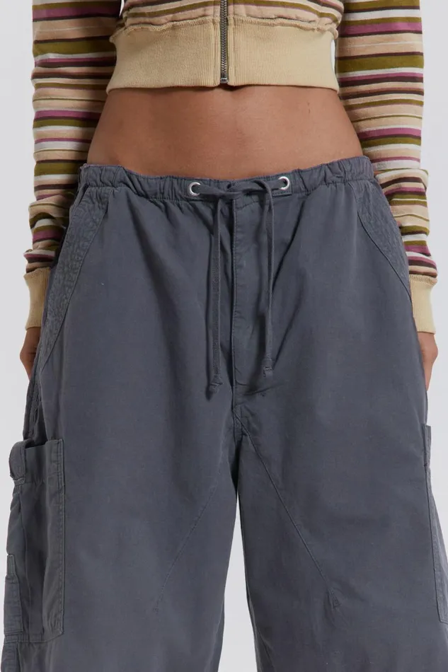 Jaded London Shorts and Jorts Vintage Grey Oversized Cargo Shorts 8211 Women