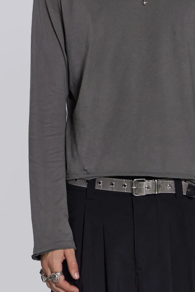 Jaded London TShirts and Vests Grey Long Sleeve TShirt 8211 Men