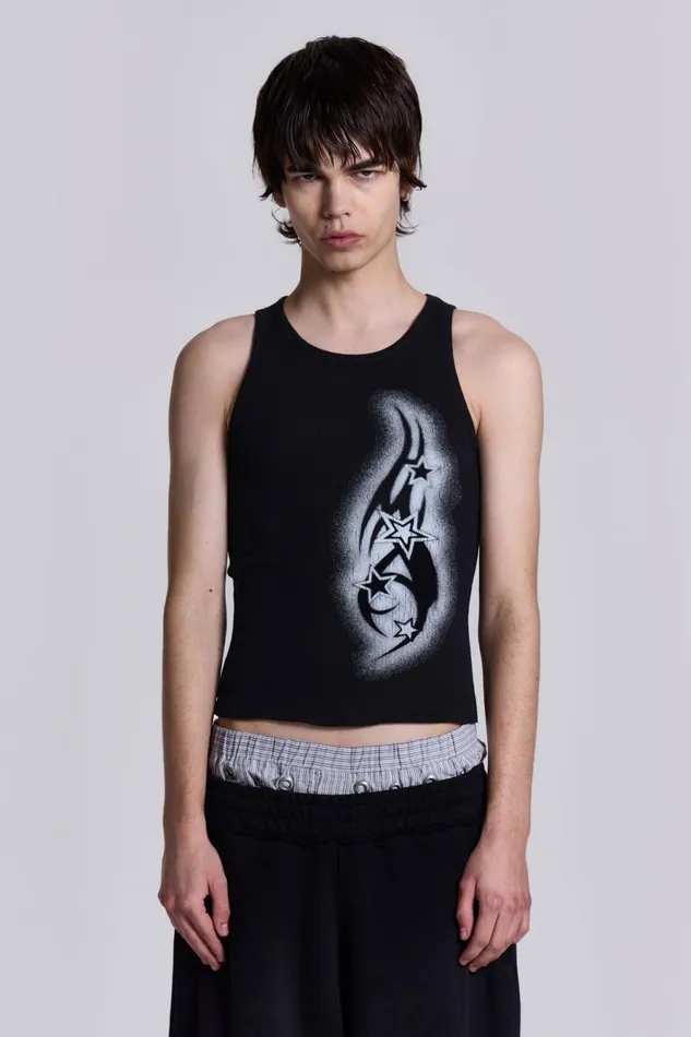 Jaded London TShirts and Vests Shooting Star Tank 8211 Men