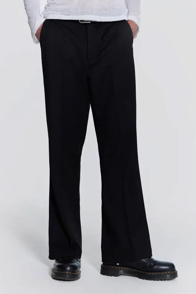Jaded London Trousers and Pants Black Flared Suit Pant 8211 Men