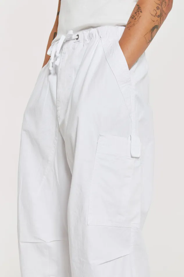 Jaded London Trousers and Pants White Parachute Cargo Pants 8211 Men