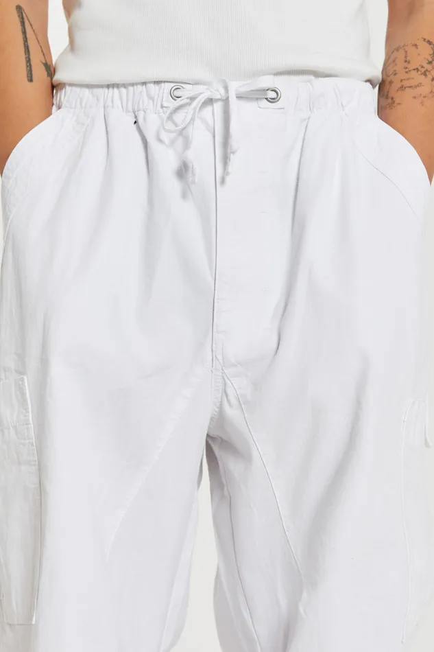 Jaded London Trousers and Pants White Parachute Cargo Pants 8211 Men