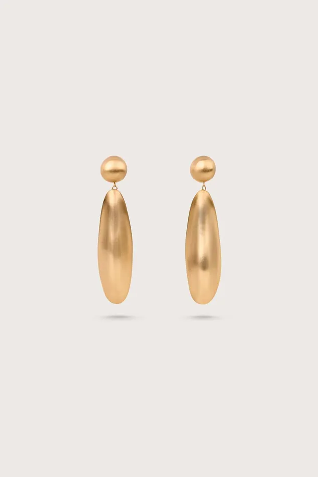 Jewelry Women Cult Gaia FIORE EARRING 8211 BRUSHED BRASS