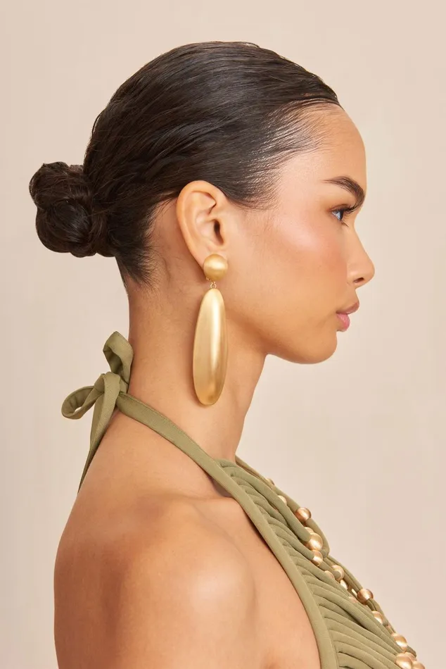 Jewelry Women Cult Gaia FIORE EARRING 8211 BRUSHED BRASS Jewelry Women Cult Gaia FIORE EARRING 8211 BRUSHED BRASS