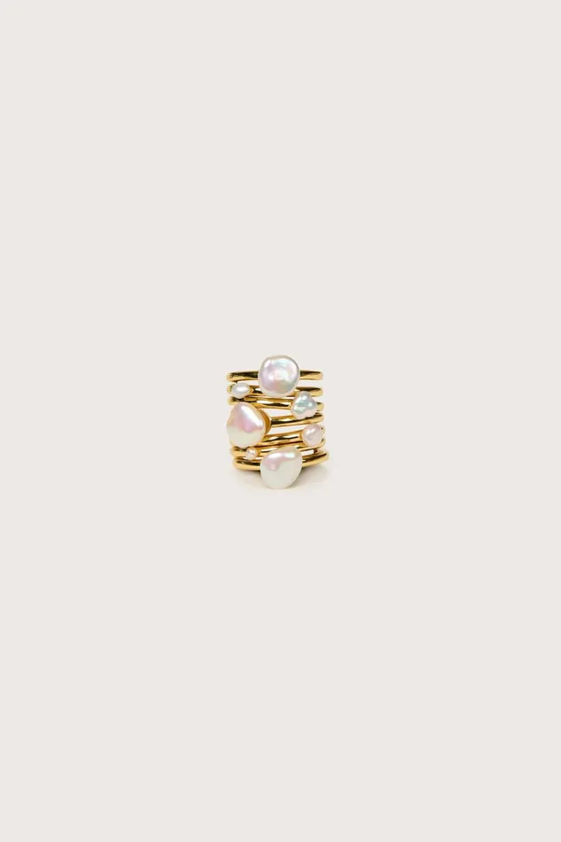 Jewelry Women Cult Gaia IRMA RING 8211 PEARL