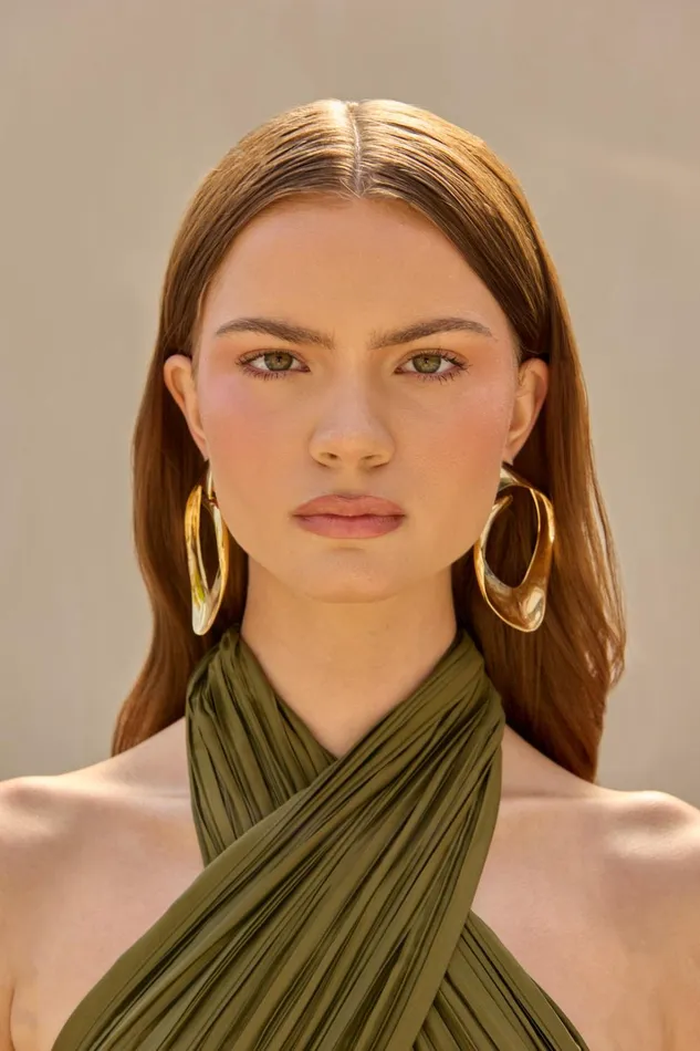 Jewelry Women Cult Gaia LOLA EARRING 8211 SHINY BRASS