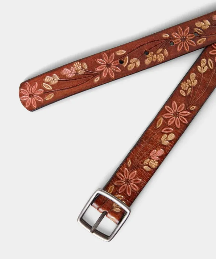 Joe Browns Accessories and Jewellery California Tooled Leather Belt 8211 Women Joe Browns Accessories and Jewellery California Tooled Leather Belt 8211 Women