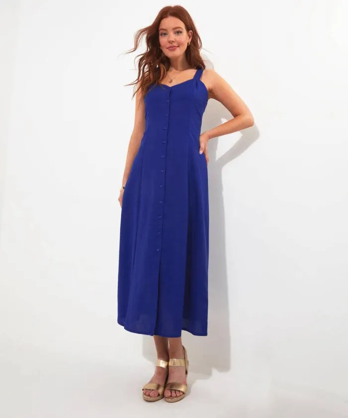 Joe Browns Dresses Jane Button Through Linen Blend Dress 8211 Women