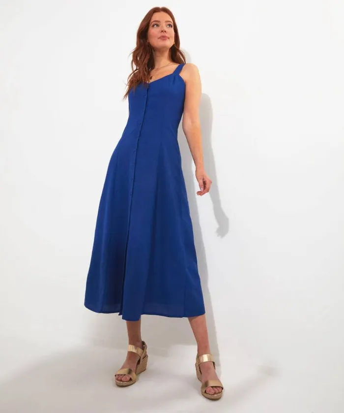 Joe Browns Dresses Jane Button Through Linen Blend Dress 8211 Women Joe Browns Dresses Jane Button Through Linen Blend Dress 8211 Women