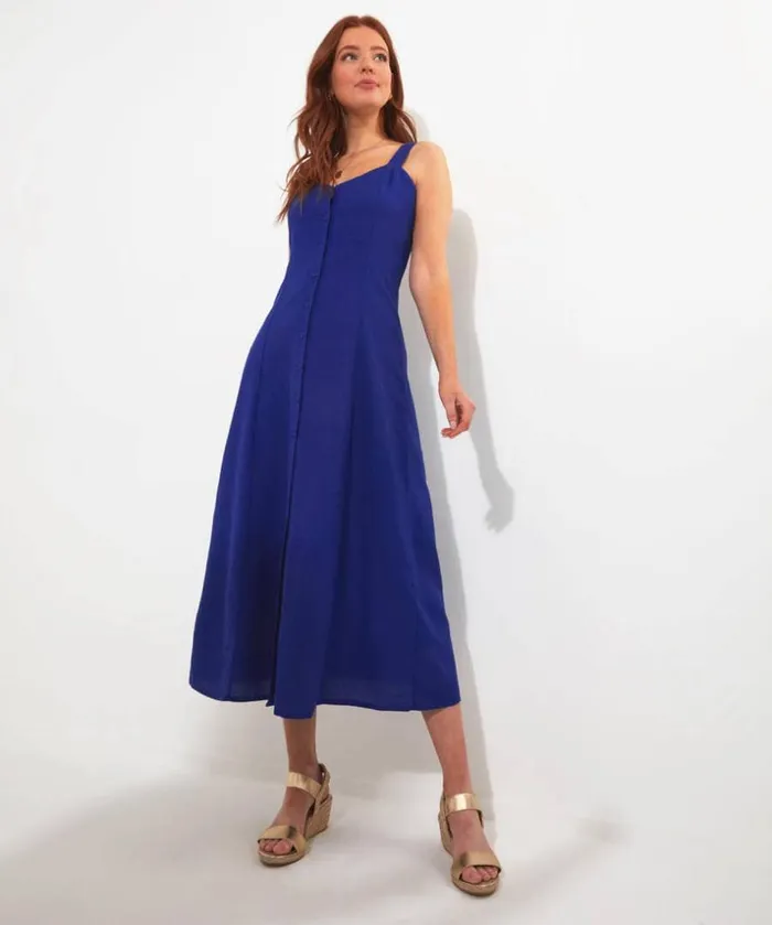 Joe Browns Dresses Jane Button Through Linen Blend Dress 8211 Women Joe Browns Dresses Jane Button Through Linen Blend Dress 8211 Women