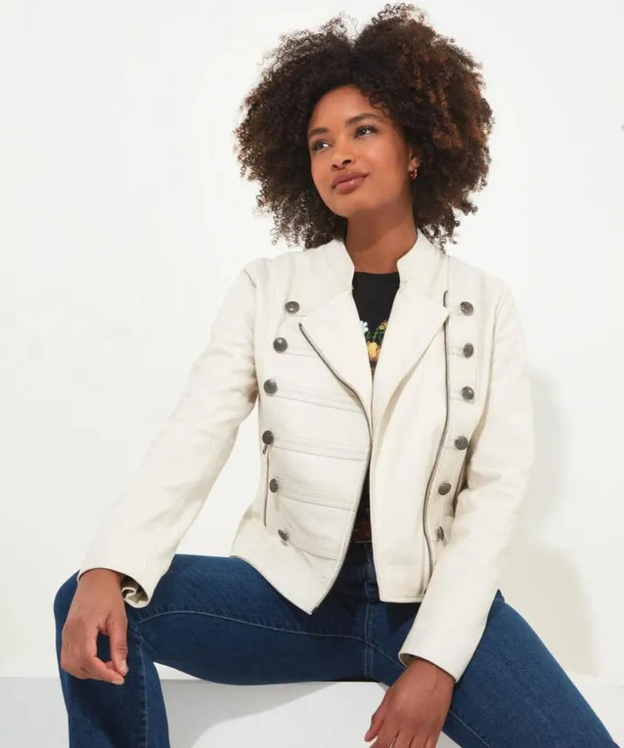 Joe Browns Jackets and Coats Luxe Leather Military Jacket 8211 Women