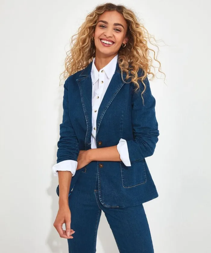 Joe Browns Jackets and Coats The Aurora Denim Blazer 8211 Women Joe Browns Jackets and Coats The Aurora Denim Blazer 8211 Women