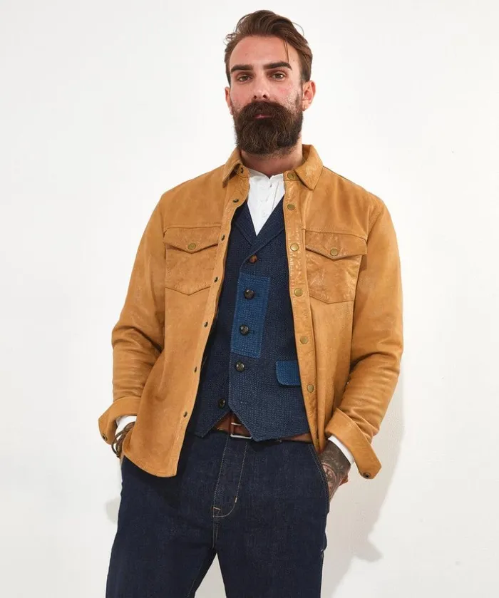 Joe Browns Shirts Sunbaked Leather Shirt 8211 Men Joe Browns Shirts Sunbaked Leather Shirt 8211 Men