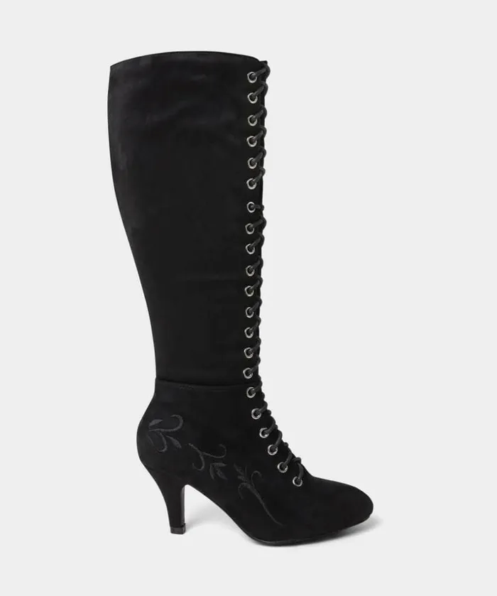 Joe Browns Shoes Sandals and Boots Layla Lace Up Embroidered Boots 8211 Women