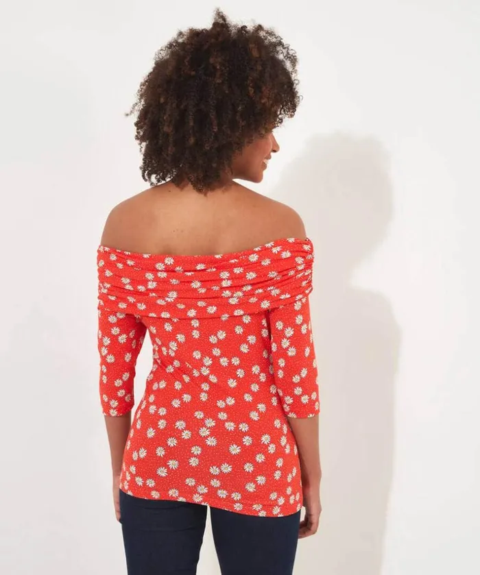 Joe Browns Tops Tunics and Blouses Ditsy Daisy Bardot Jersey Top 8211 Women Joe Browns Tops Tunics and Blouses Ditsy Daisy Bardot Jersey Top 8211 Women