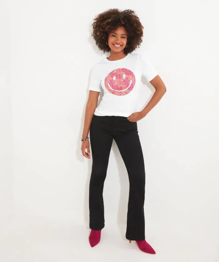 Joe Browns Tops Tunics and Blouses Smiley Graphic Tee 8211 Women Joe Browns Tops Tunics and Blouses Smiley Graphic Tee 8211 Women
