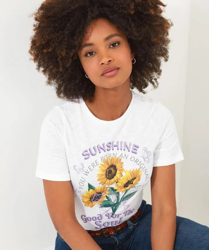 Joe Browns Tops Tunics and Blouses Sunshine Soul Graphic Tee 8211 Women Joe Browns Tops Tunics and Blouses Sunshine Soul Graphic Tee 8211 Women