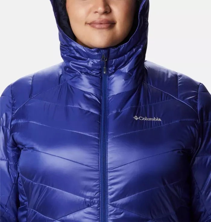 Joy Peak Insulated Hooded Jacket 8211 Plus Size Dark Sapphire Womens Columbia Sportswear Insulated and Down Joy Peak Insulated Hooded Jacket 8211 Plus Size Dark Sapphire Womens Columbia Sportswear Insulated and Down