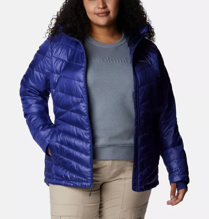 Joy Peak Insulated Hooded Jacket 8211 Plus Size Dark Sapphire Womens Columbia Sportswear Insulated and Down Joy Peak Insulated Hooded Jacket 8211 Plus Size Dark Sapphire Womens Columbia Sportswear Insulated and Down