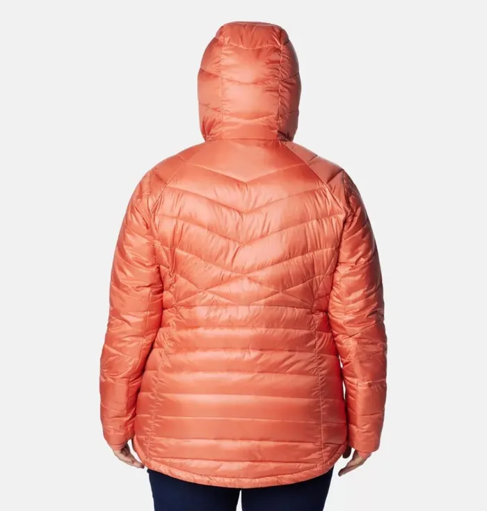 Joy Peak Insulated Hooded Jacket 8211 Plus Size Faded Peach Womens Columbia Sportswear Insulated and Down Joy Peak Insulated Hooded Jacket 8211 Plus Size Faded Peach Womens Columbia Sportswear Insulated and Down