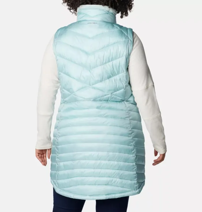Joy Peak Long Vest 8211 Plus Size Aqua Haze Womens Columbia Sportswear Vests Joy Peak Long Vest 8211 Plus Size Aqua Haze Womens Columbia Sportswear Vests