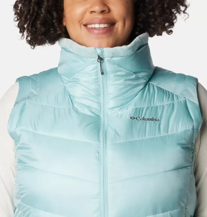 Joy Peak Long Vest 8211 Plus Size Aqua Haze Womens Columbia Sportswear Vests Joy Peak Long Vest 8211 Plus Size Aqua Haze Womens Columbia Sportswear Vests