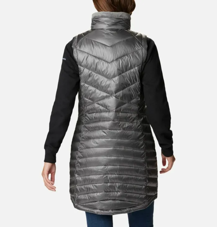 Joy Peak Long Vest City Grey Womens Columbia Sportswear Vests