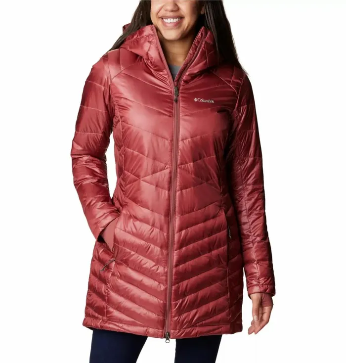 Joy Peak Mid Insulated Hooded Jacket Beetroot Womens Columbia Sportswear Insulated and Down Joy Peak Mid Insulated Hooded Jacket Beetroot Womens Columbia Sportswear Insulated and Down