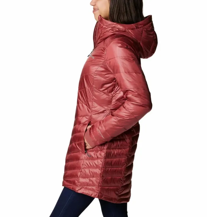 Joy Peak Mid Insulated Hooded Jacket Beetroot Womens Columbia Sportswear Insulated and Down Joy Peak Mid Insulated Hooded Jacket Beetroot Womens Columbia Sportswear Insulated and Down
