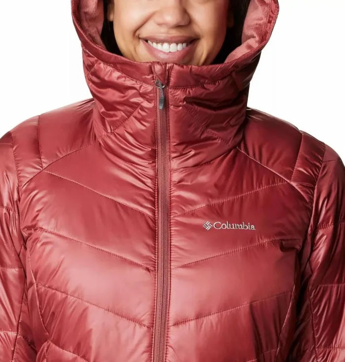 Joy Peak Mid Insulated Hooded Jacket Beetroot Womens Columbia Sportswear Insulated and Down Joy Peak Mid Insulated Hooded Jacket Beetroot Womens Columbia Sportswear Insulated and Down