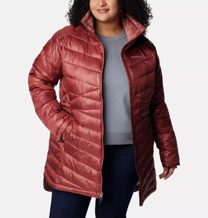 Joy Peak Mid Jacket 8211 Plus Size Beetroot Womens Columbia Sportswear Insulated and Down Joy Peak Mid Jacket 8211 Plus Size Beetroot Womens Columbia Sportswear Insulated and Down