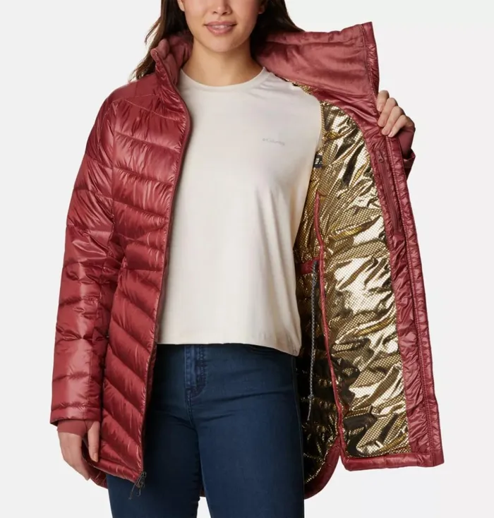 Joy Peak Mid Jacket Beetroot Womens Columbia Sportswear Insulated and Down