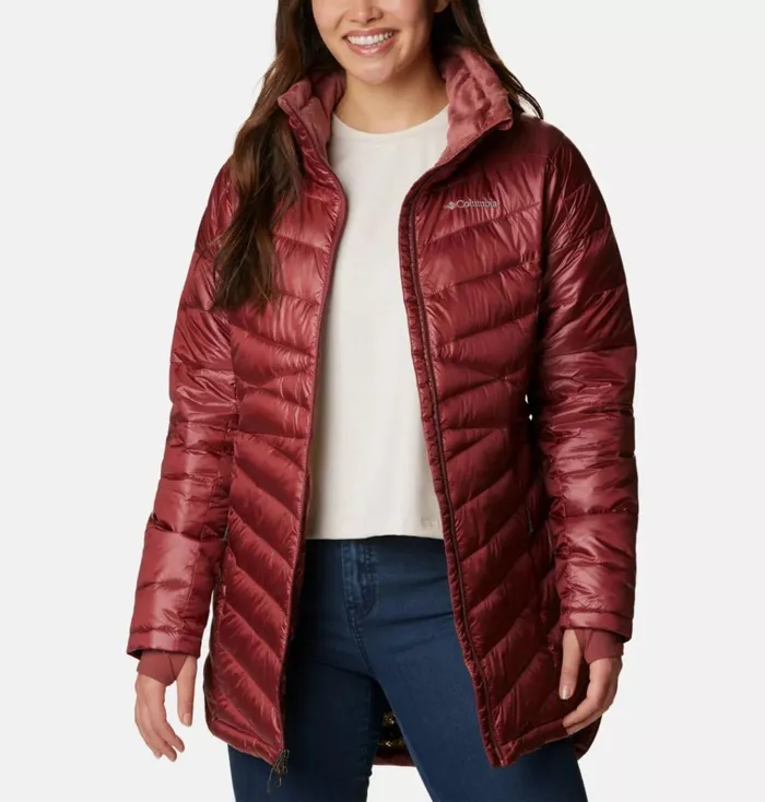 Joy Peak Mid Jacket Beetroot Womens Columbia Sportswear Insulated and Down