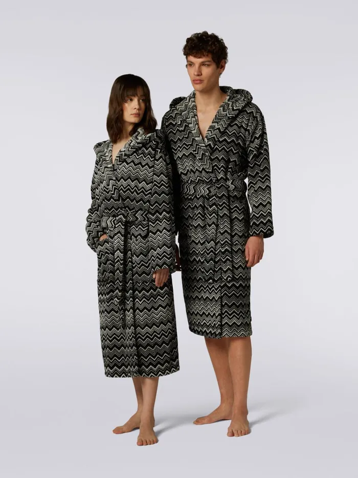 Keith Hooded Bathrobe Multicoloured Women Missoni Bathrobes Keith Hooded Bathrobe Multicoloured Women Missoni Bathrobes
