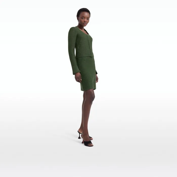 Kelly Olive Crochet Skirt Women Safiyaa Skirts