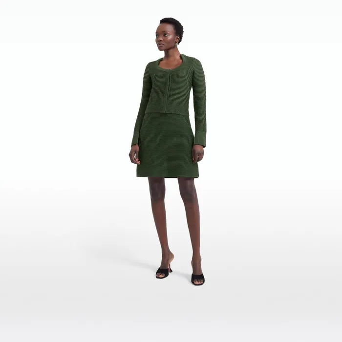 Kelly Olive Crochet Skirt Women Safiyaa Skirts