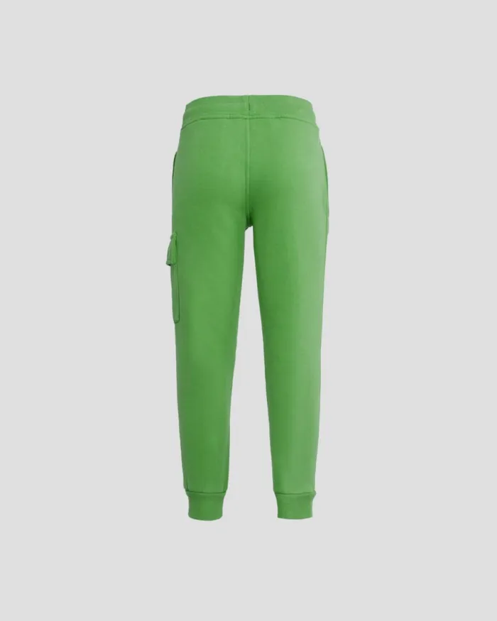 Kids CP Company Clothing 0206 U16 Basic Fleece Sweatpants Classic Green