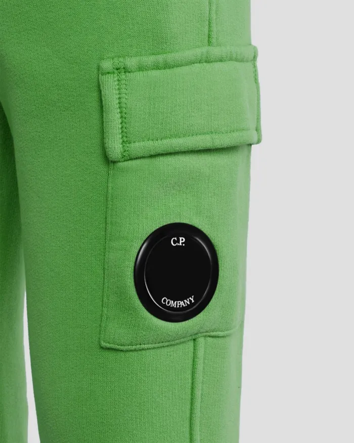 Kids CP Company Clothing 0206 U16 Basic Fleece Sweatpants Classic Green