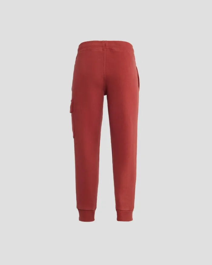 Kids CP Company Clothing 0206 U16 Basic Fleece Sweatpants Ketchup 8211 Red