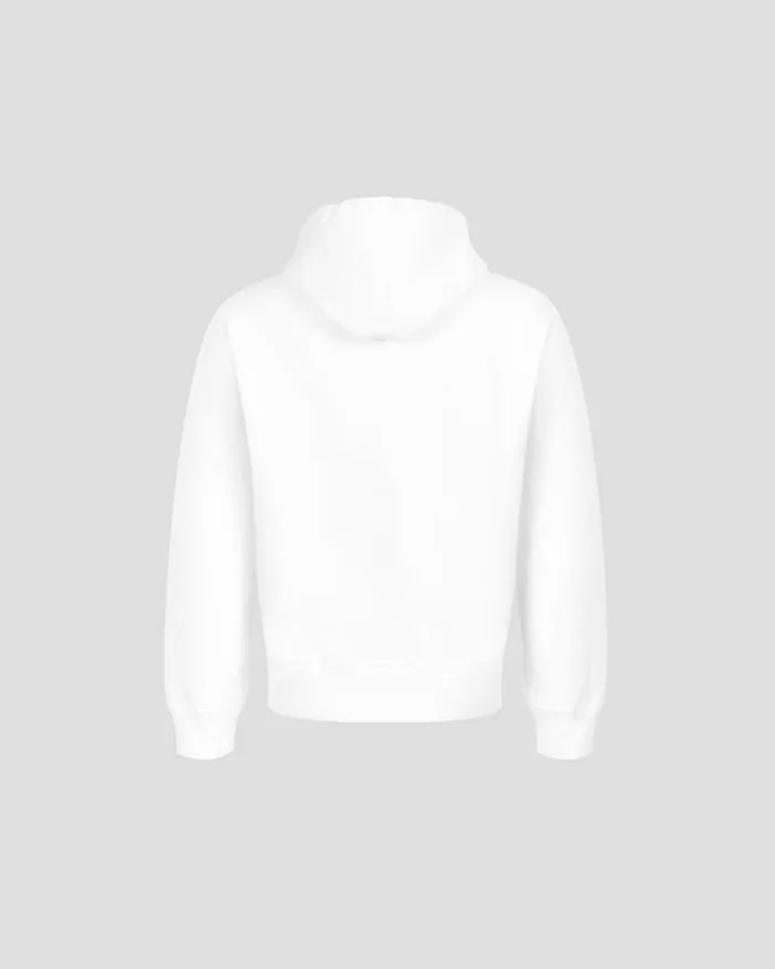 Kids CP Company Clothing 0810 U16 Basic Fleece Lens Hoodie Gauze White