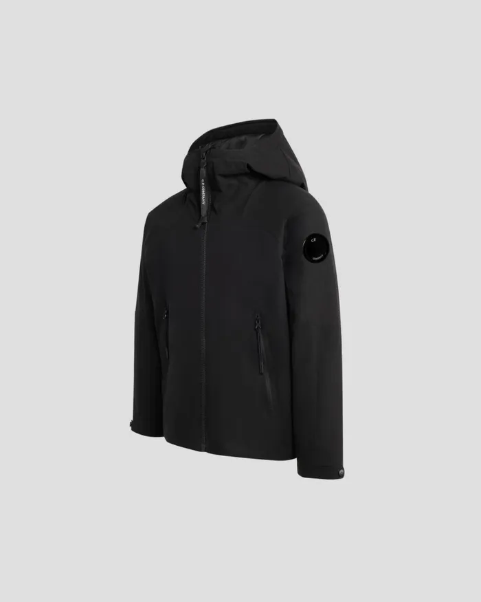 Kids CP Company Clothing 0810 U16 ProTek Hooded Jacket Black