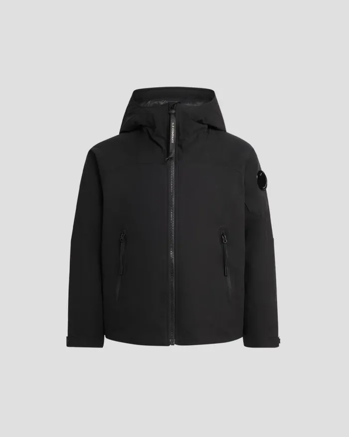 Kids CP Company Clothing 0810 U16 ProTek Hooded Jacket Black