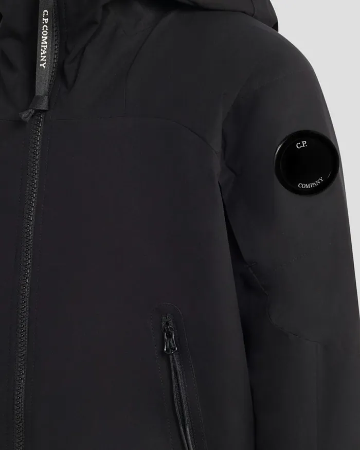 Kids CP Company Clothing 0810 U16 ProTek Hooded Jacket Black