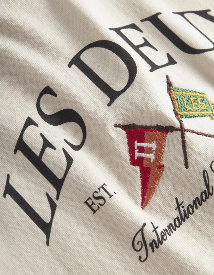 Kids Les Deux Tops Ivy League Tshirt Kids 8211 Ivory