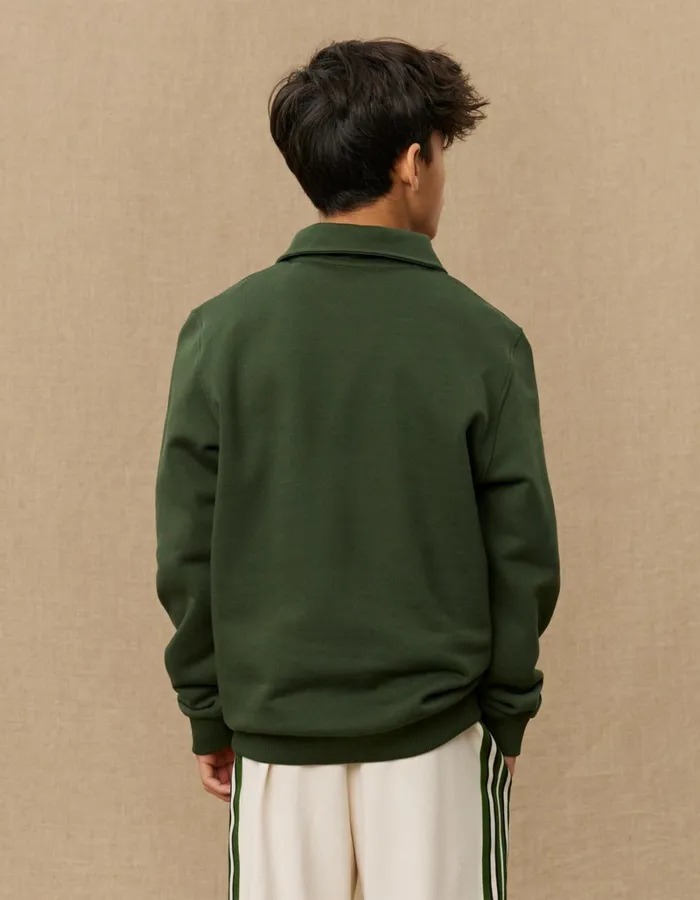 Kids Les Deux Yale Yale College Polo Sweatshirt KIDS 8211 Duffel Bag GreenIvory