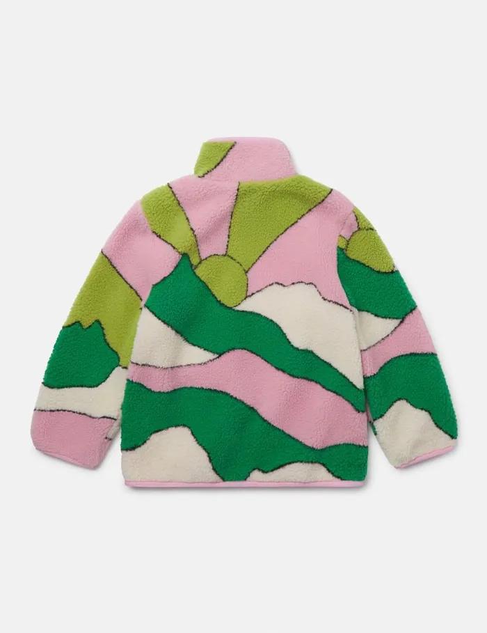 Kids Stella McCartney Outerwear Sunrise Scene Fleece Multi Mix Kids Stella McCartney Outerwear Sunrise Scene Fleece Multi Mix