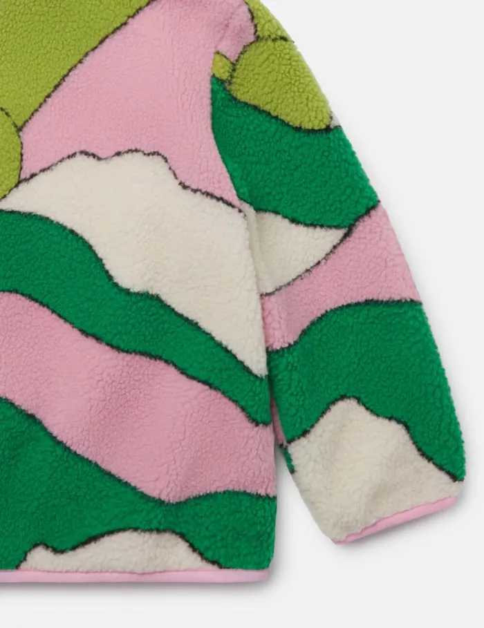 Kids Stella McCartney Outerwear Sunrise Scene Fleece Multi Mix Kids Stella McCartney Outerwear Sunrise Scene Fleece Multi Mix
