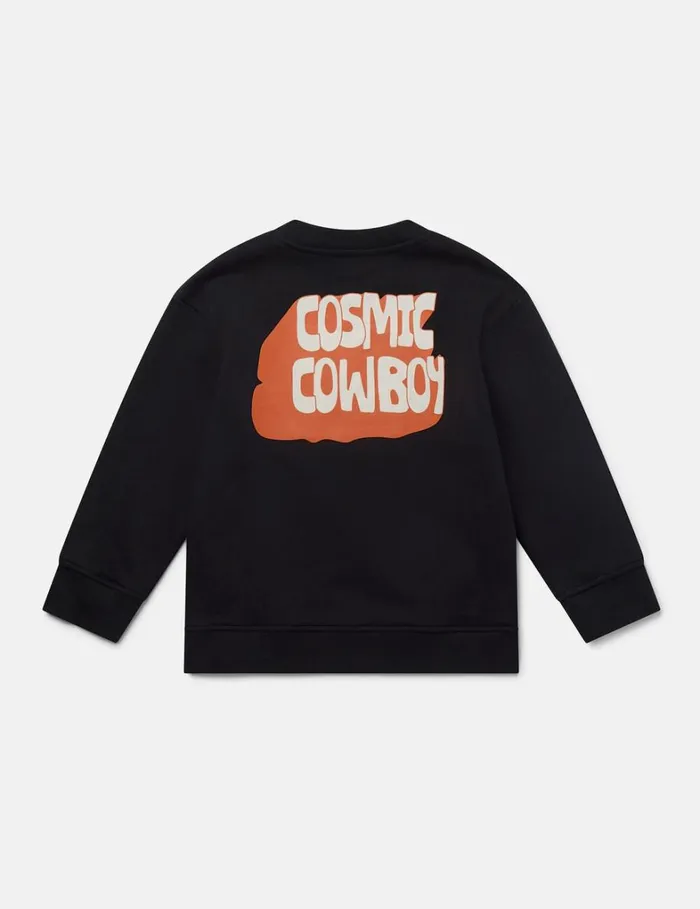 Kids Stella McCartney TShirts And Sweatshirt Cosmic Cowboy Graphic Sweatshirt Black Kids Stella McCartney TShirts And Sweatshirt Cosmic Cowboy Graphic Sweatshirt Black